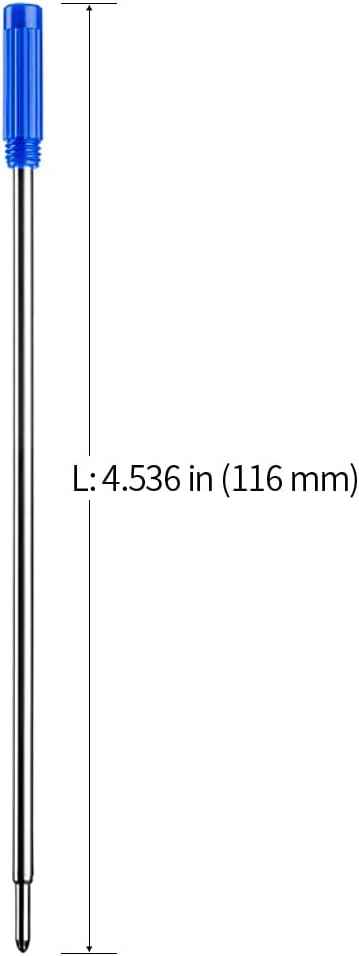 10pcs Black Ink Refills,Replaceable Pen Refills,1mm Medium Tip 116mm - TTpen