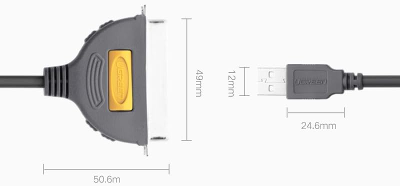 UGREEN 2M USB to Parallel Port Printer Cable for Old Printer - TTpen