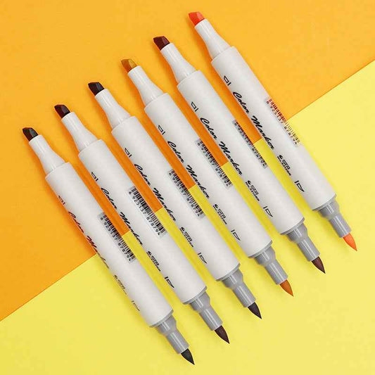 STA Alcohol Art Markers 12/60/80/108 Color Chisel & Brush Tip - TTpen