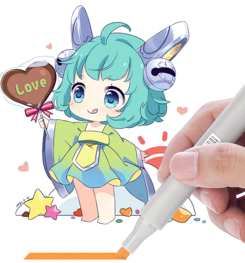 STA Alcohol Art Markers 12/60/80/108 Color Chisel & Brush Tip - TTpen