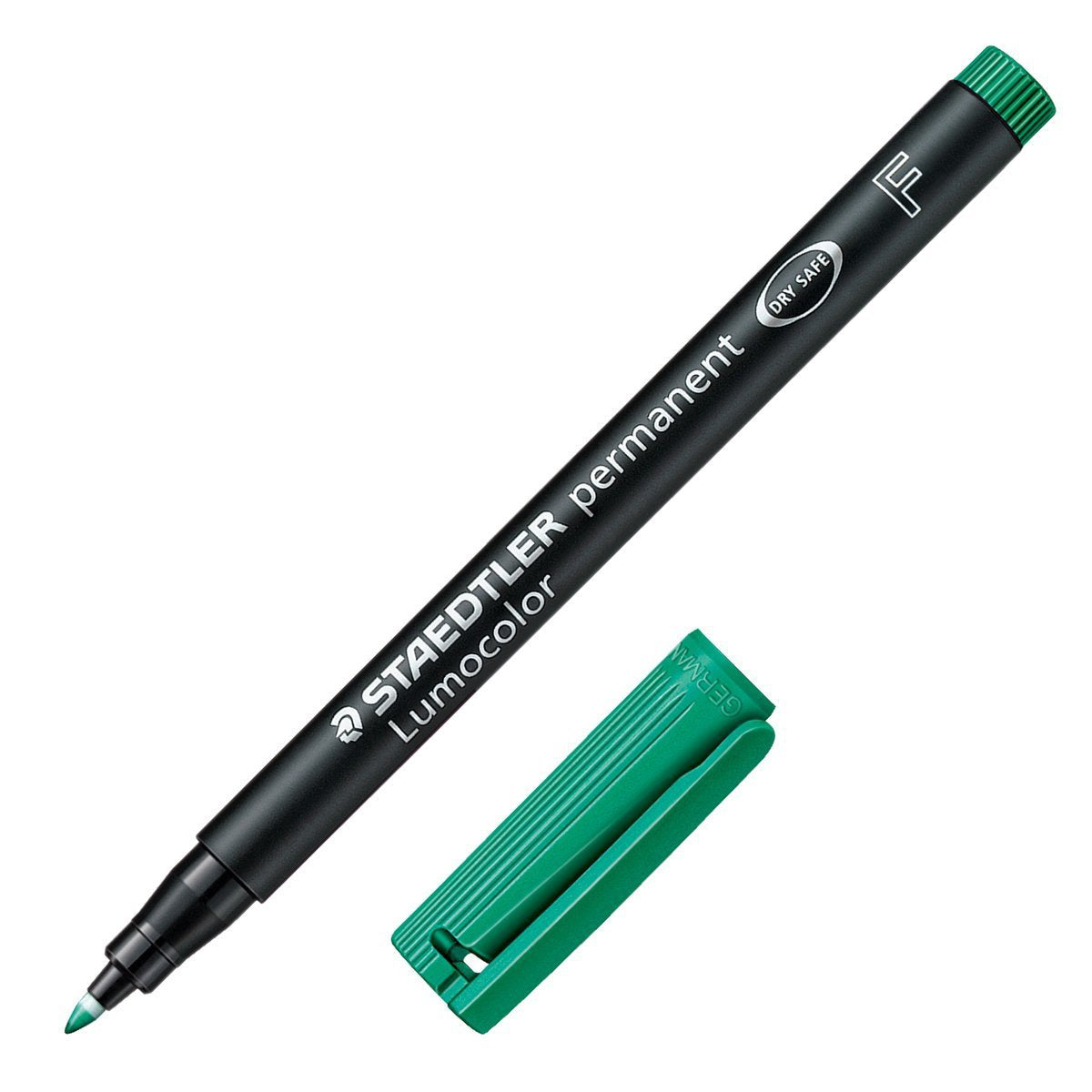 Staedtler Lumocolor 318F Permanent Markers Fine Tip 0.6mm,4 Pack Green