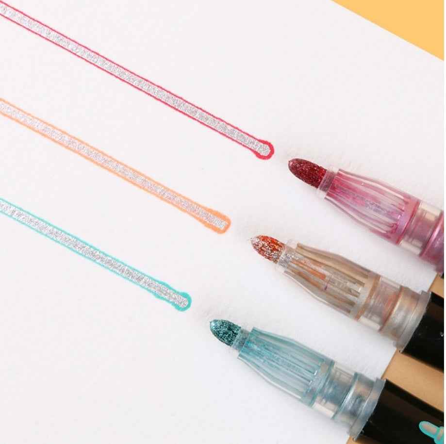 GIORGIONE Double Line Outline Marker Pens,8/12/24 Colors - TTpen