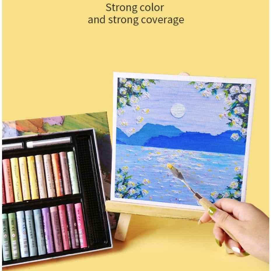 GIORGIONE Soft Oil Pastels for Artistis,24/36/48 Classic Color - TTpen