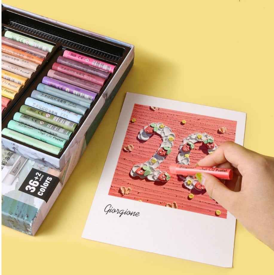 GIORGIONE Soft Oil Pastels for Artistis,24/36/48 Macaron Color - TTpen