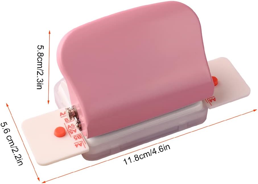 KW-trio 6-Hole Paper Punch Handheld for A4 A5 B5