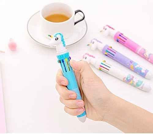 10in1 Multicolor Animal Retractable Ballpoint Pen 0.5mm 8 Pack - TTpen