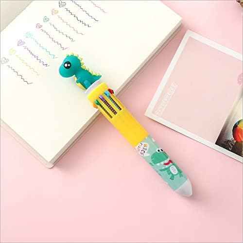 10in1 Multicolor Animal Retractable Ballpoint Pen 0.5mm 8 Pack - TTpen