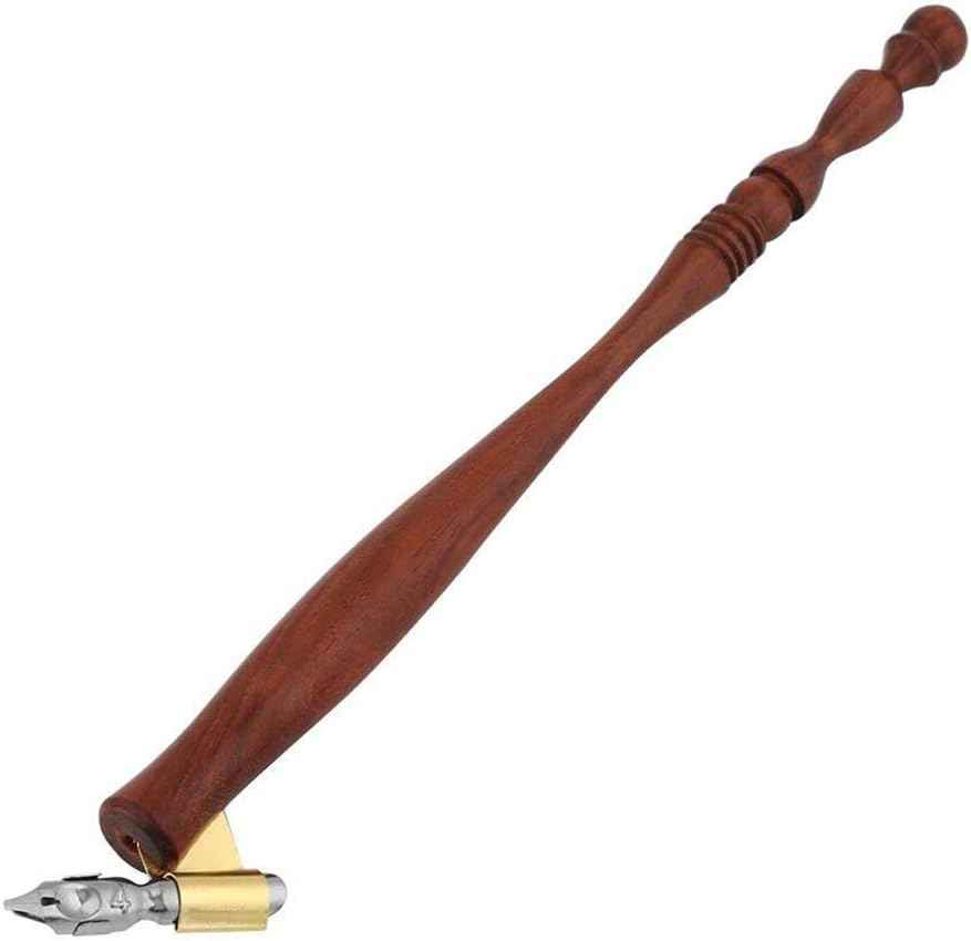 Oblique Calligraphy Nib Pen Point Holder Dip Pen 5 Flat Nibs - TTpen