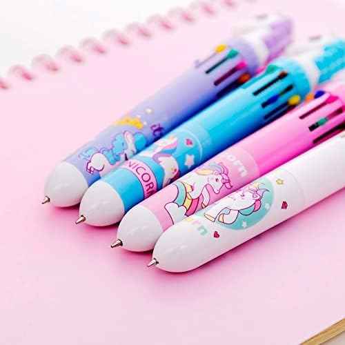 10in1 Multicolor Animal Retractable Ballpoint Pen 0.5mm 8 Pack - TTpen