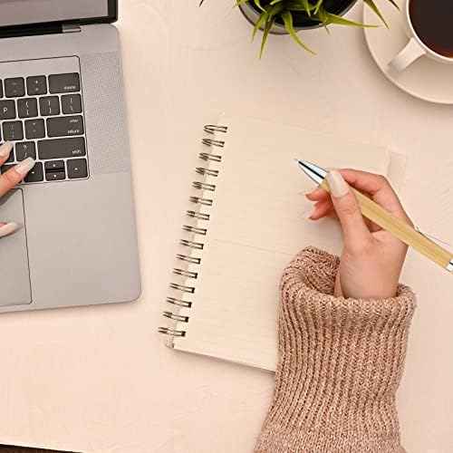150Pcs Bamboo Ballpoint Pens Wooden Retractable Ballpoint Pen Bamboo Black Ink 1mm Pen Wood Sustainable Pens for Men Women Employee Writing Signature Journaling Home Office School - TTpen