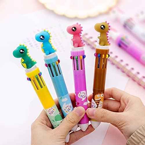 10in1 Multicolor Animal Retractable Ballpoint Pen 0.5mm 8 Pack - TTpen
