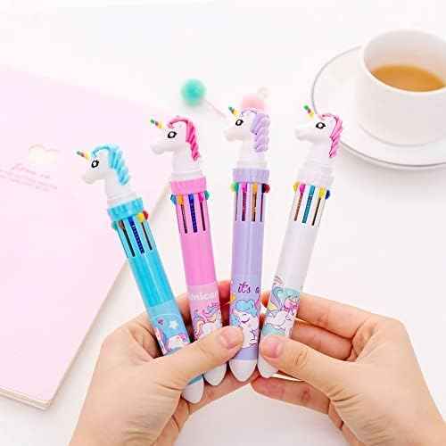 10in1 Multicolor Animal Retractable Ballpoint Pen 0.5mm 8 Pack - TTpen