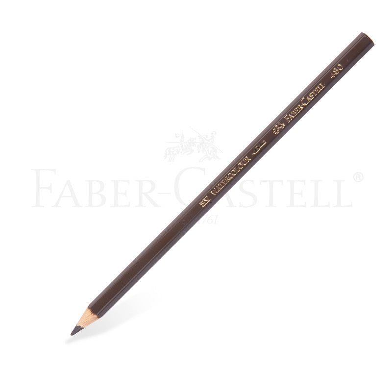Faber-Castell Watercolor Pencil Single Colour - 12 Pack 480 Brown