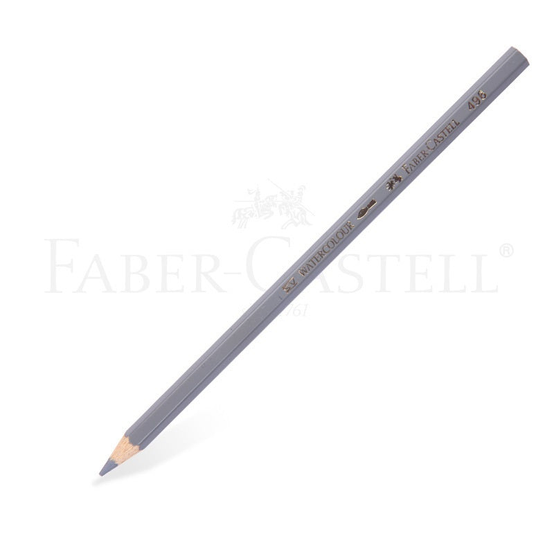 Faber-Castell Watercolor Pencil Single Colour - 12 Pack 496 Cold Grey