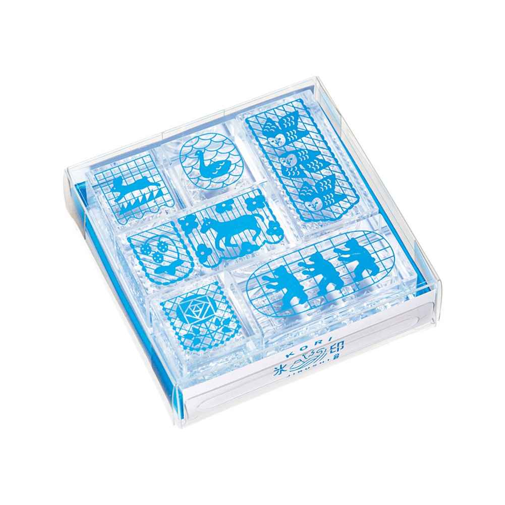 KING JIM Kori Jirushi Ice Cube Stamp Set HITOTOKI