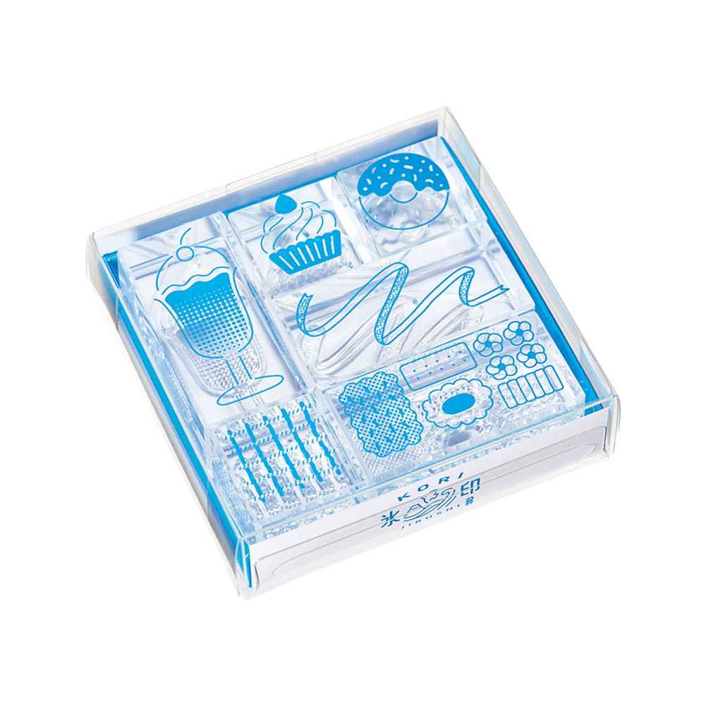 KING JIM Kori Jirushi Ice Cube Stamp Set HITOTOKI