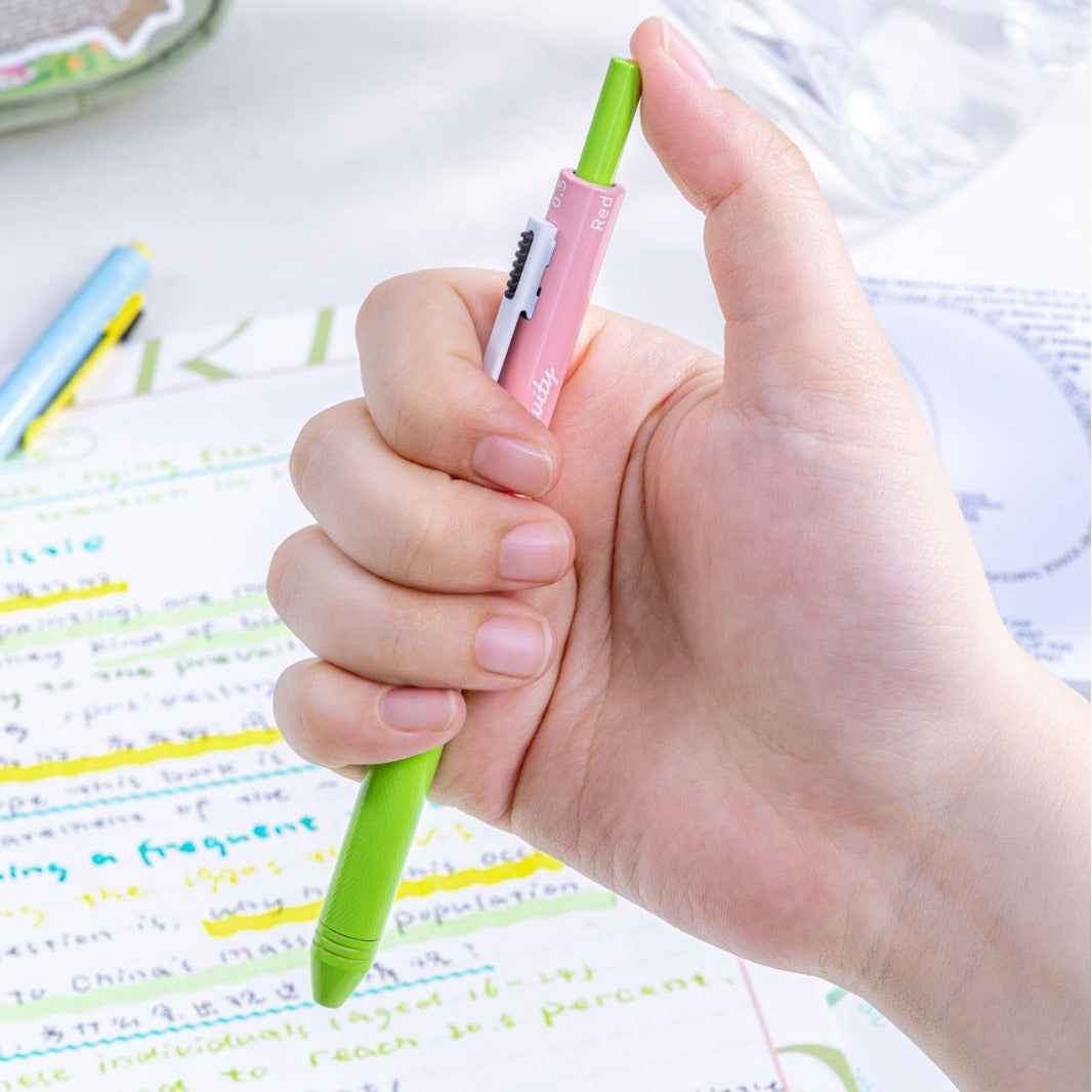 4in1 Multi-Function Pen,0.7mm Ballpoint Pen 0.5mm Mechanical Pencil