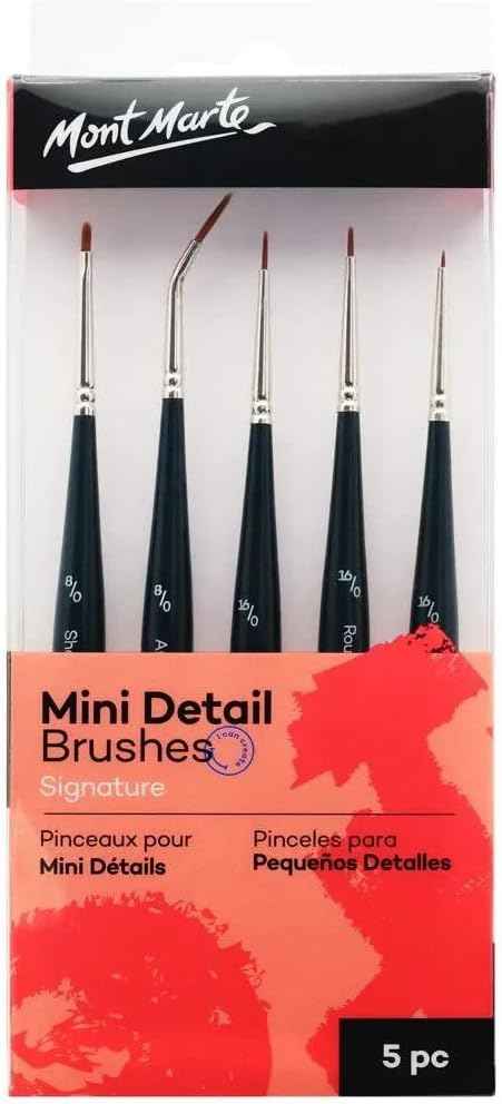 Mont Marte Mini Detail Brush Set 5pce - TTpen
