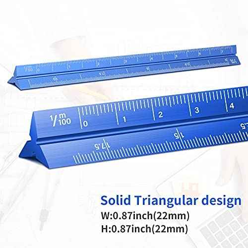 4 Colors Pocket Architectural Scale Rulers 6 Inch - TTpen