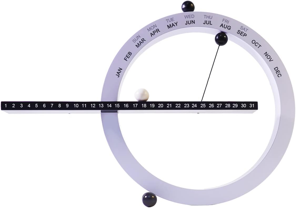 Desk 2024 Perpetual Calendar,Month Week Date Display