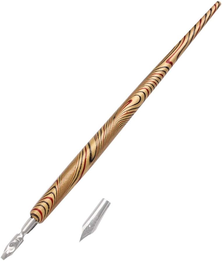 Manga Gothic Dip Calligraphy Drawing Pen Kit 7 Color Stripes