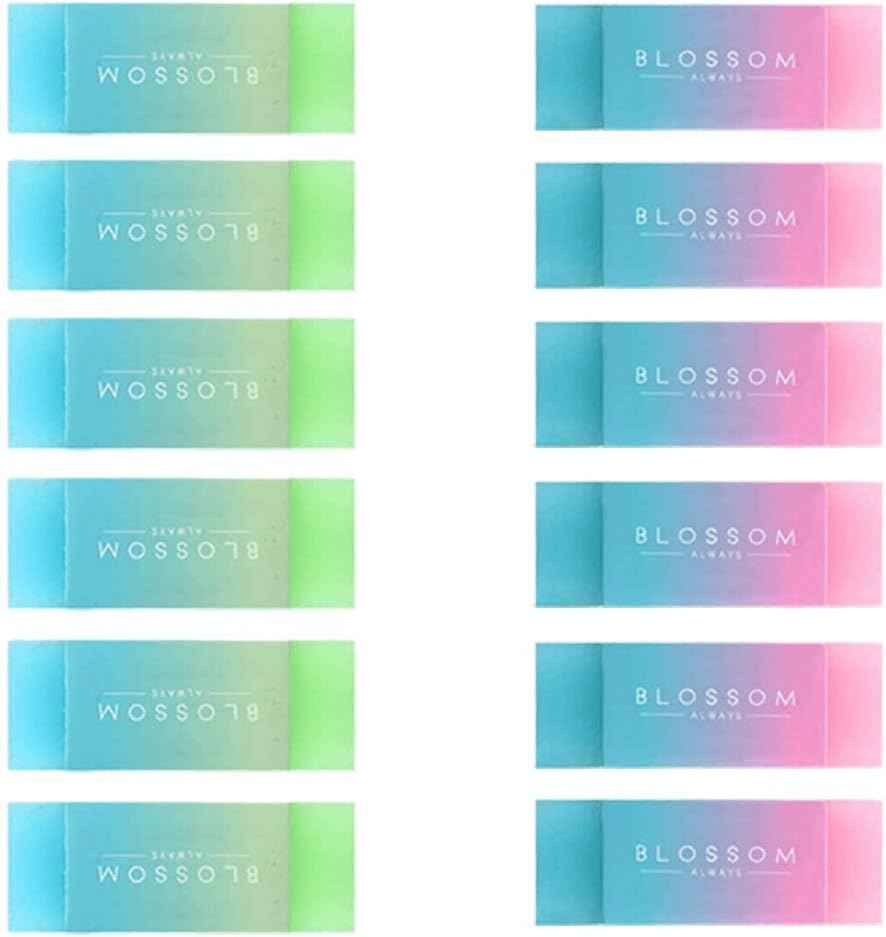 DELI 71081 BLOSSOM Pencil Erasers 12 Pack - TTpen