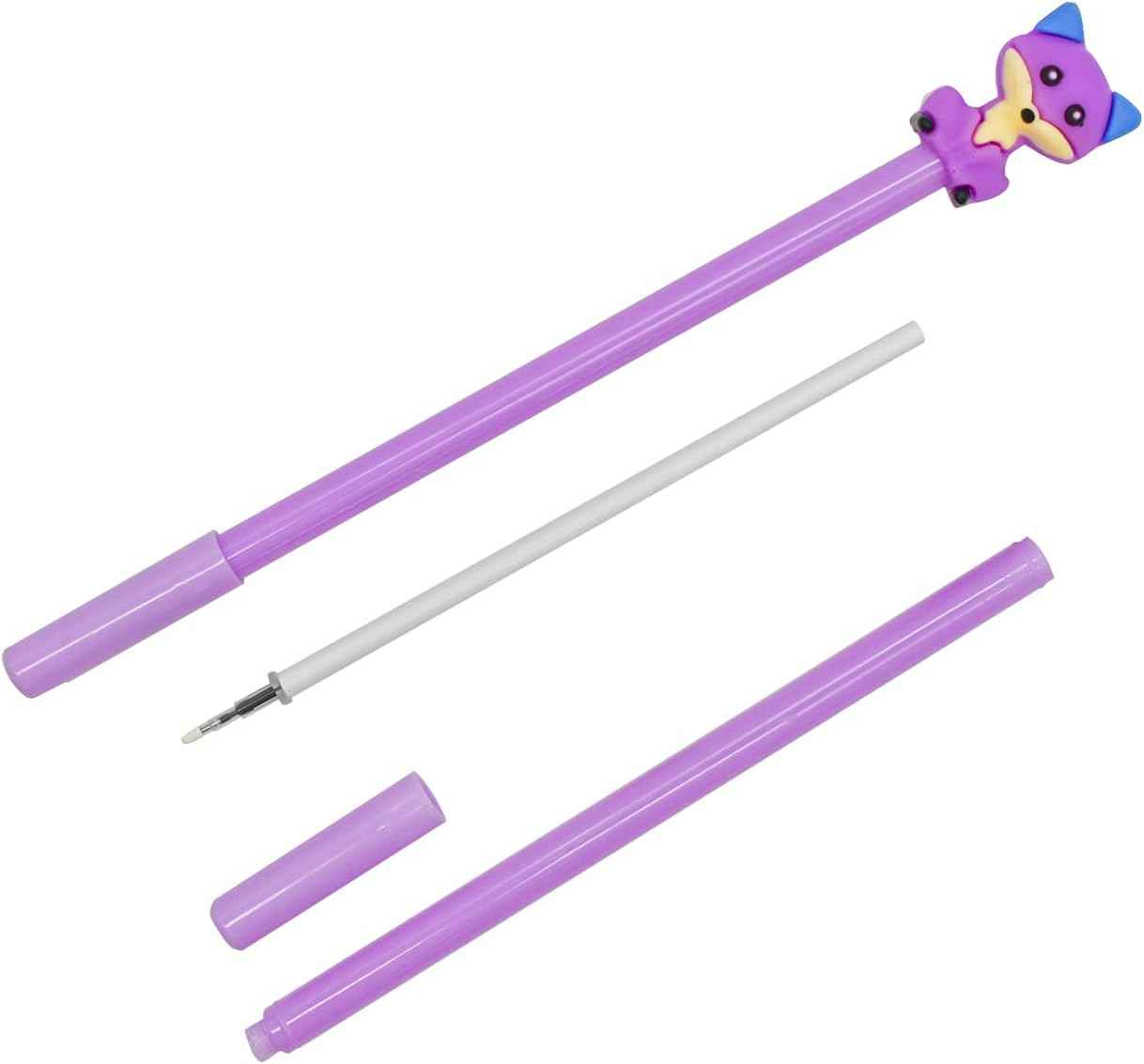 12PCS Kawaii Fox Animal Gel Pen 0.5mm Black Ink For Kids School - TTpen