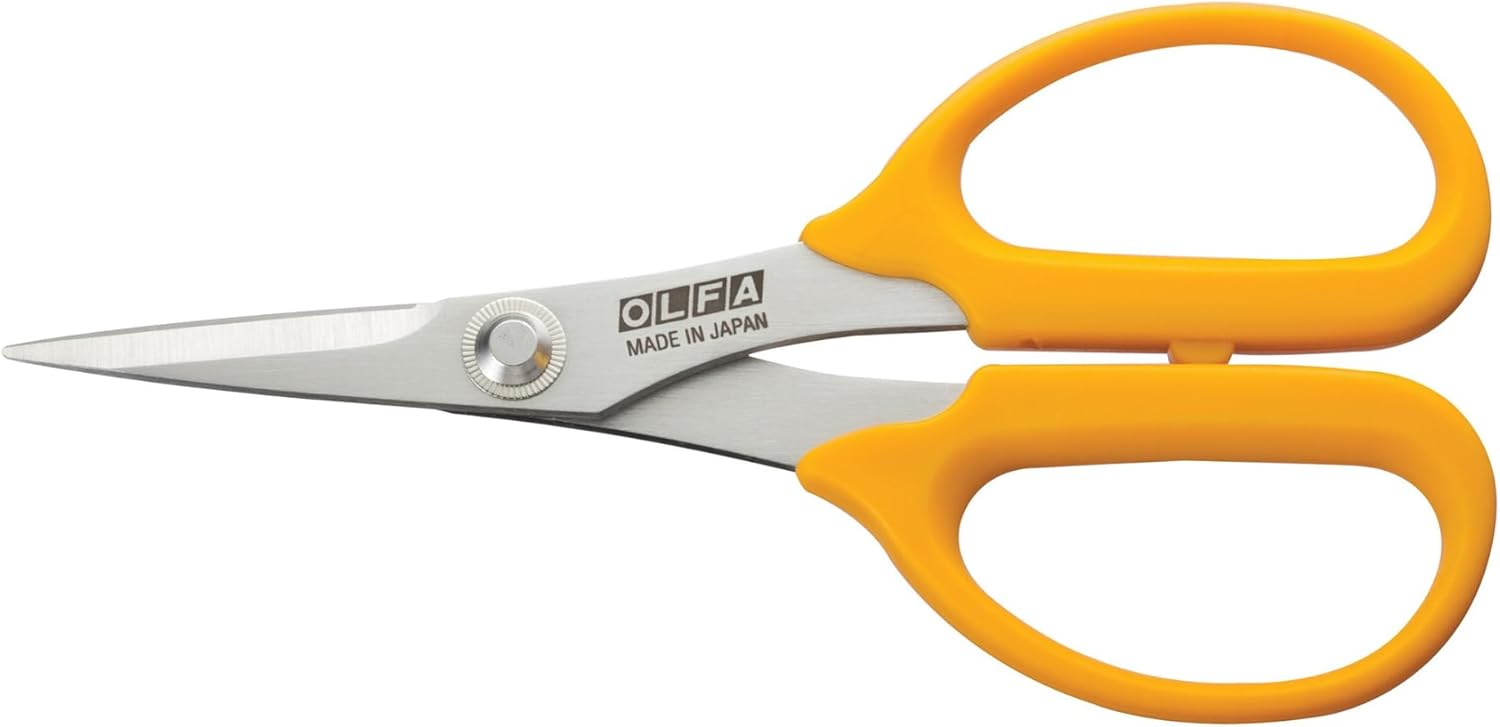 OLFA Japan 5 Inch Straight Edge Stainless Steel Scissors (SCS-4)