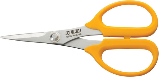 OLFA Japan 5 Inch Straight Edge Stainless Steel Scissors (SCS-4)