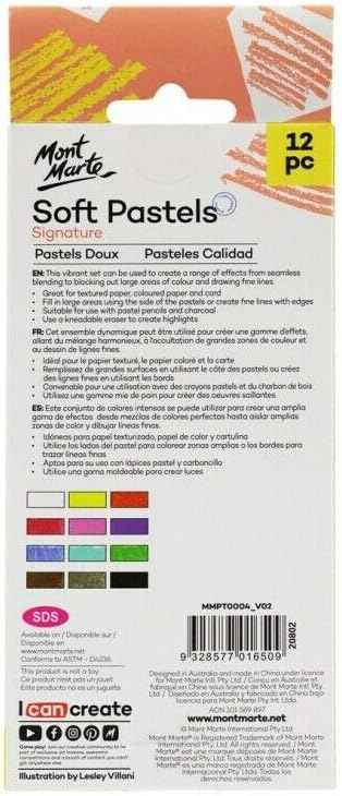Mont Marte Soft Pastels Signature 12 Colours - TTpen