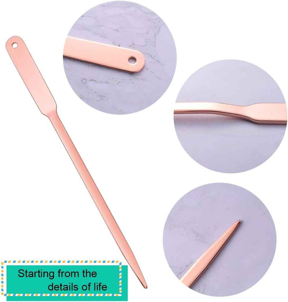 2 Pack Letter Openers Stainless Steel Envelope Slitter,Silver and Rose Gold - TTpen