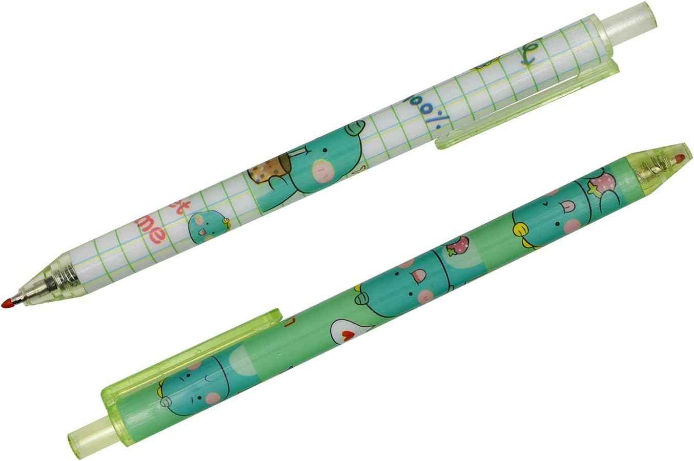 12PCS Cute Dinosaur Retractable Gel Pens For Kids School Supplies - TTpen