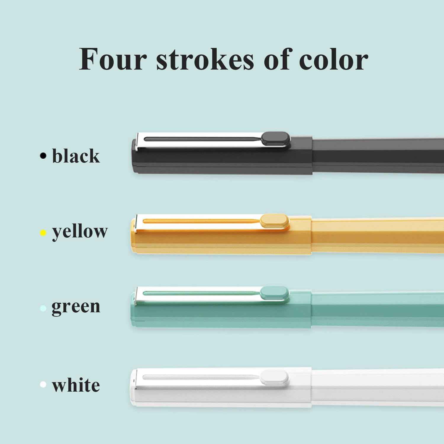 M&G 12Pcs Liquid Rollerball Pens,0.5mm Fine Ponit Black Ink - TTpen