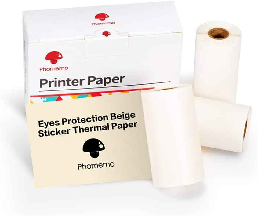 Phomemo Eyes Protection Beige Thermal Paper for M02/M03 Pocket Printer - TTpen