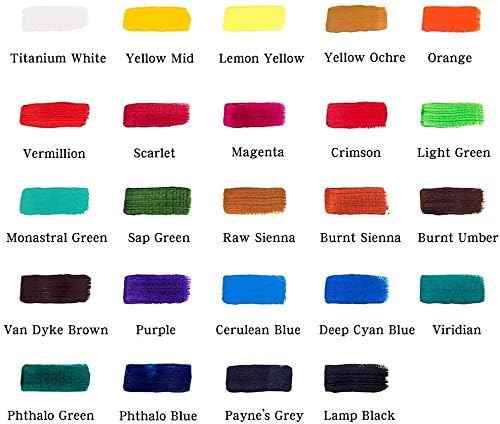 Mont Marte Acrylic Paint Set 24 Colours 36ml - TTpen