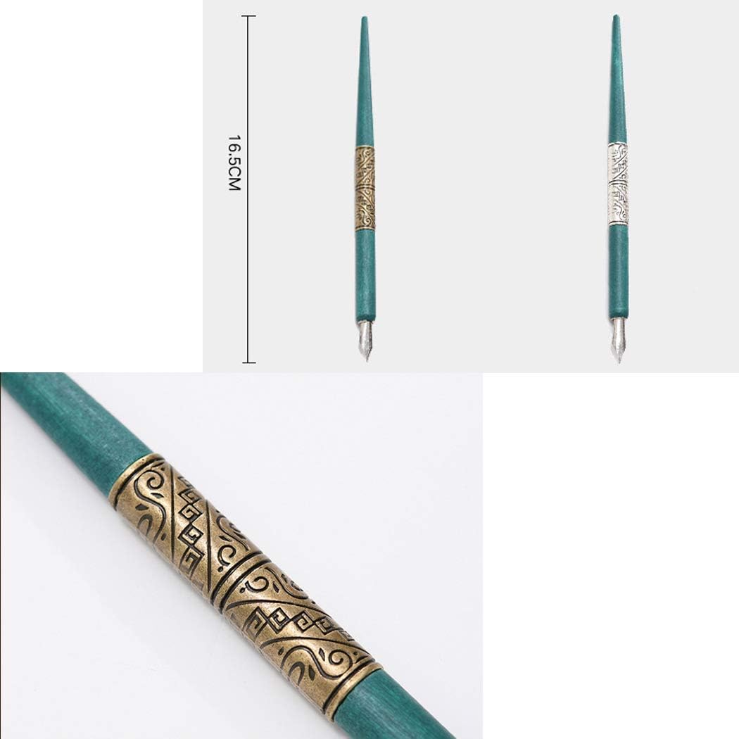 Manga Gothic Dip Calligraphy Drawing Pen Kit Silver and Bronze