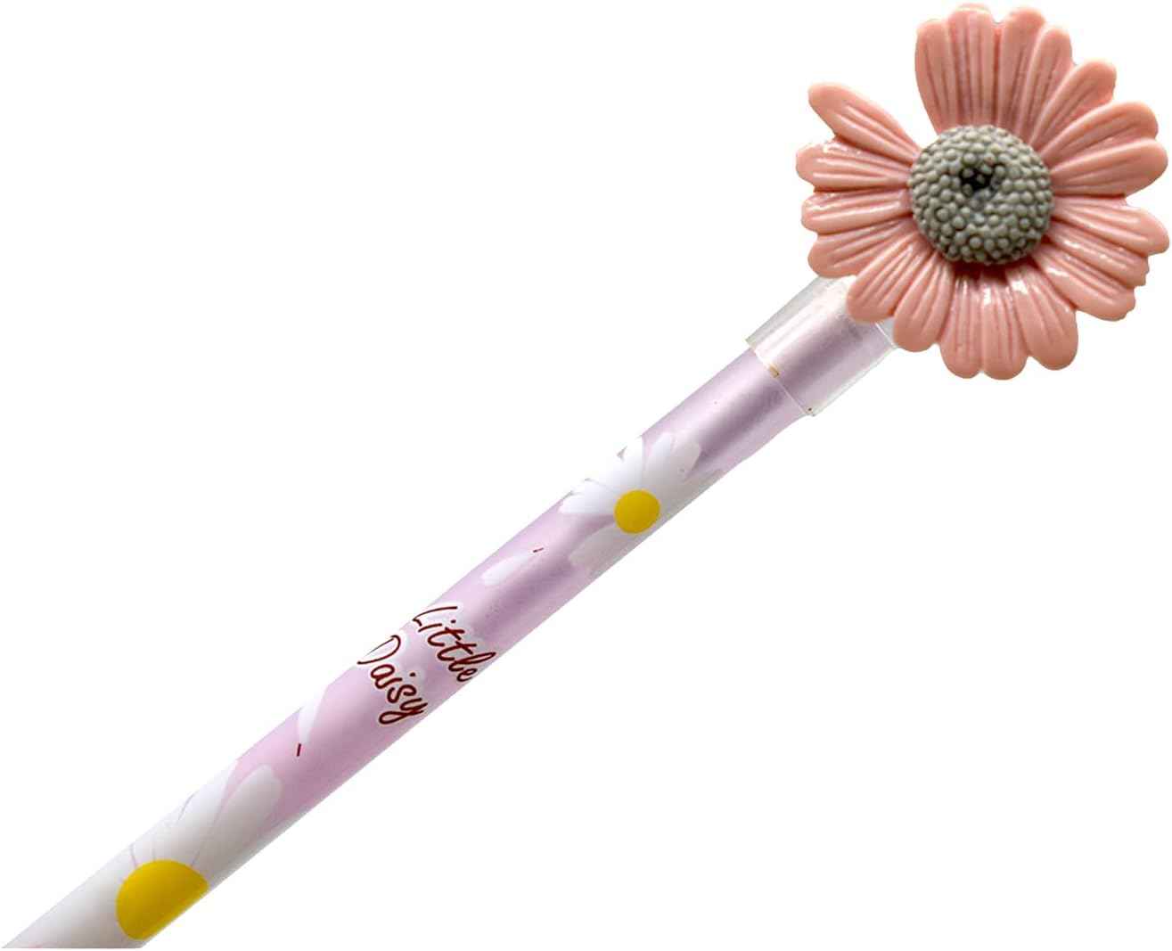 12PCS Fancy Daisy Gel Pens 0.5mm Black Ink - TTpen