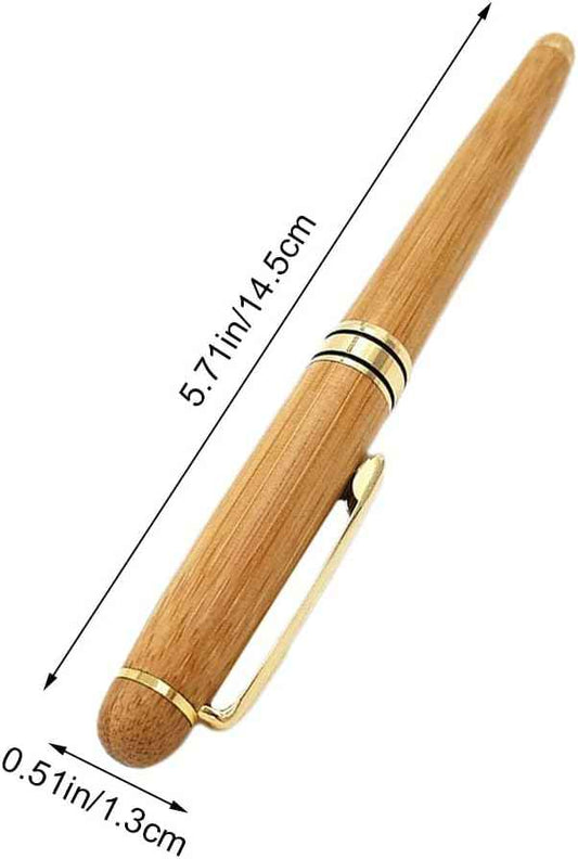 Bamboo Fountain Pen with Gift Pen Holder Case - TTpen