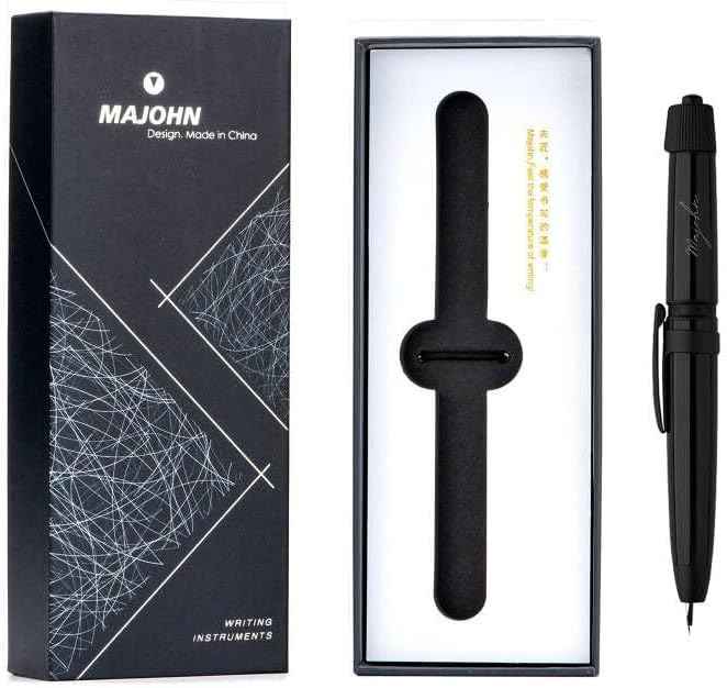 Majohn A3 Fountain Pen Retractable Extra Fine Nib with Converter Case Set - TTpen