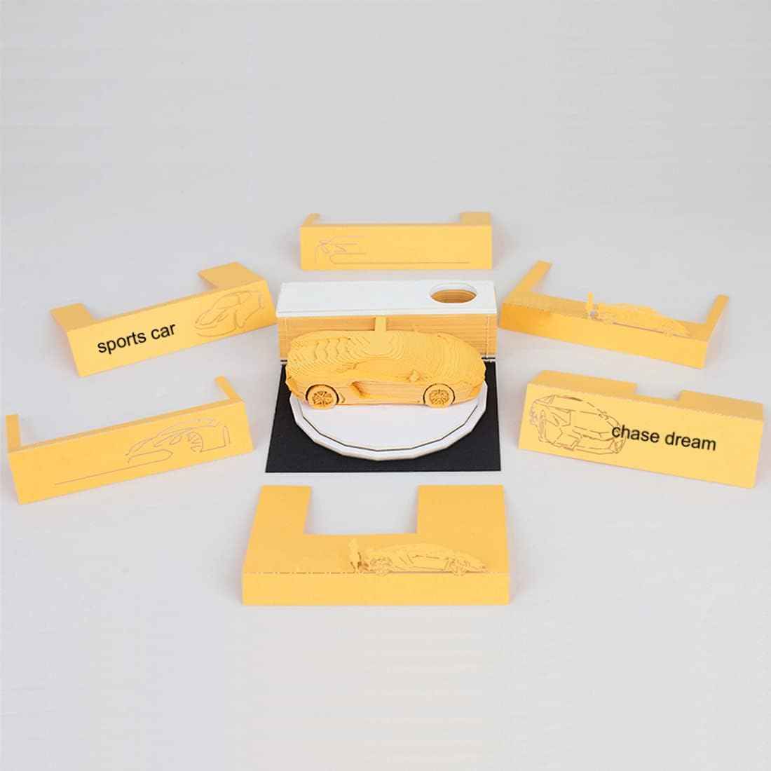 Sports Car 3D Memo Pad Notepads with Pen Holder - TTpen