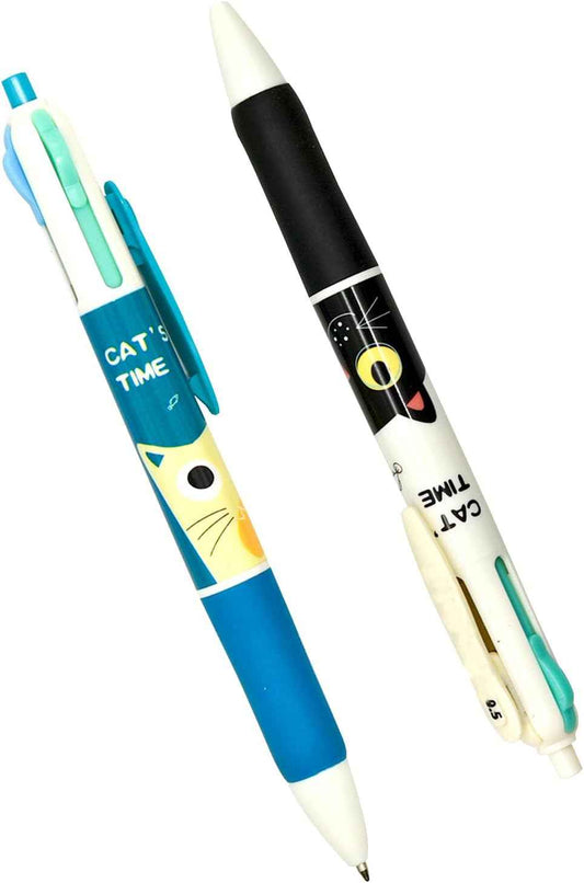12PCS Cat 4in1 Multicolor Ballpoint Pens - TTpen