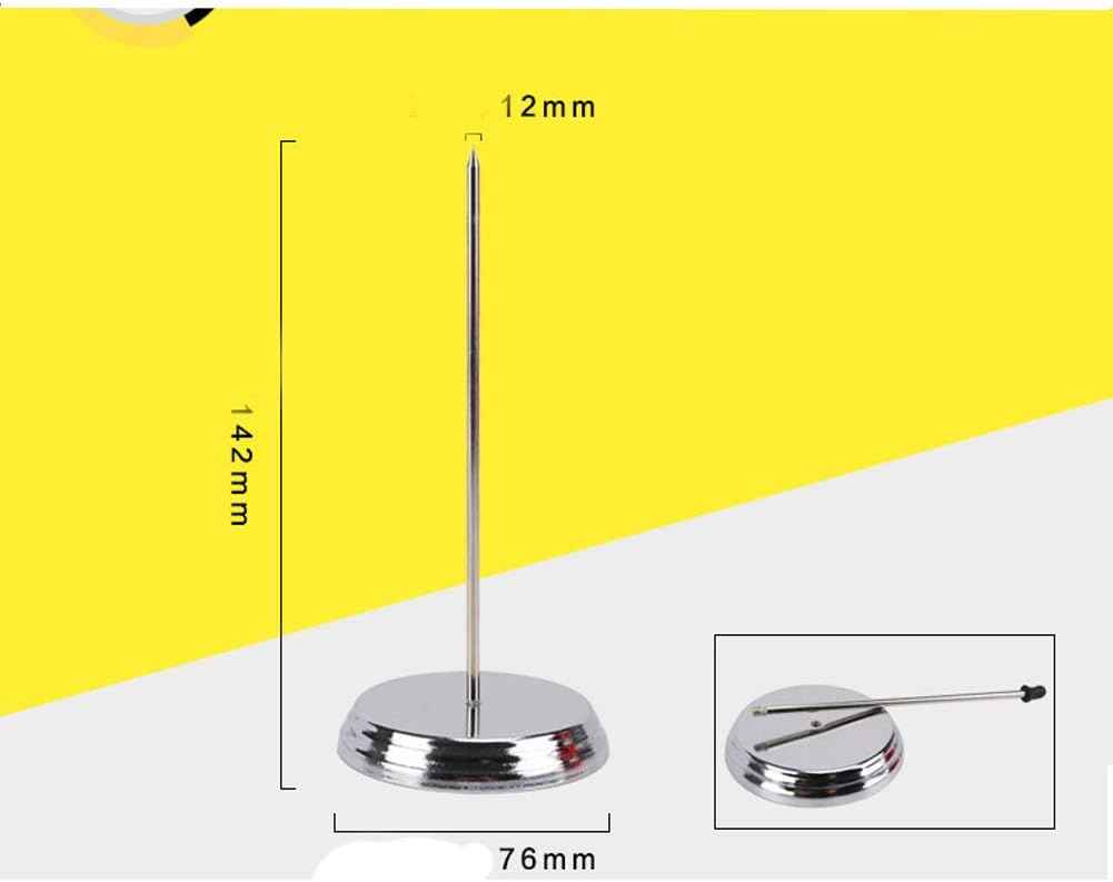 2Pcs Bill Fork Receipt Spindle Steel Check Office Memo Holder - TTpen