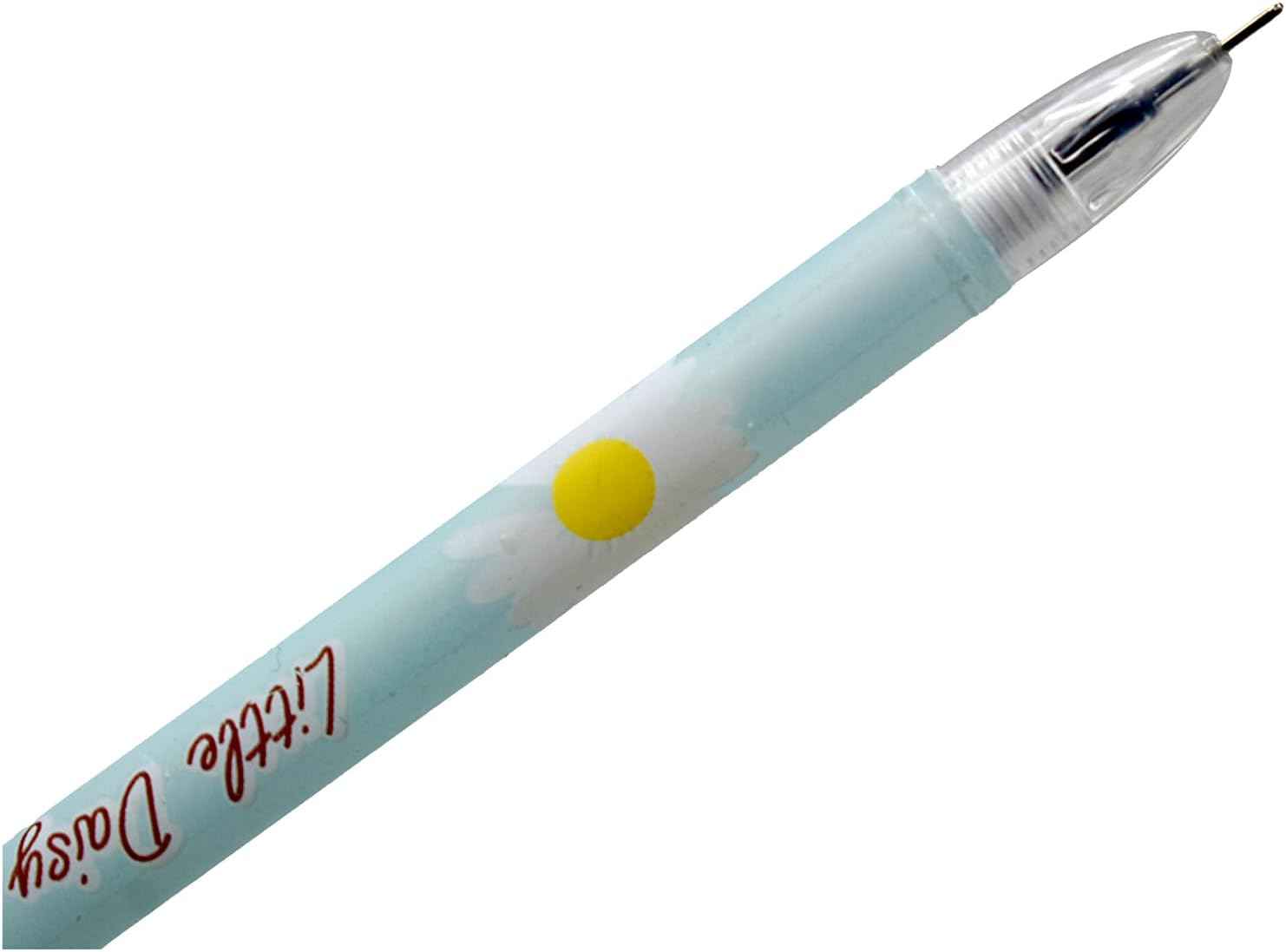12PCS Fancy Daisy Gel Pens 0.5mm Black Ink - TTpen