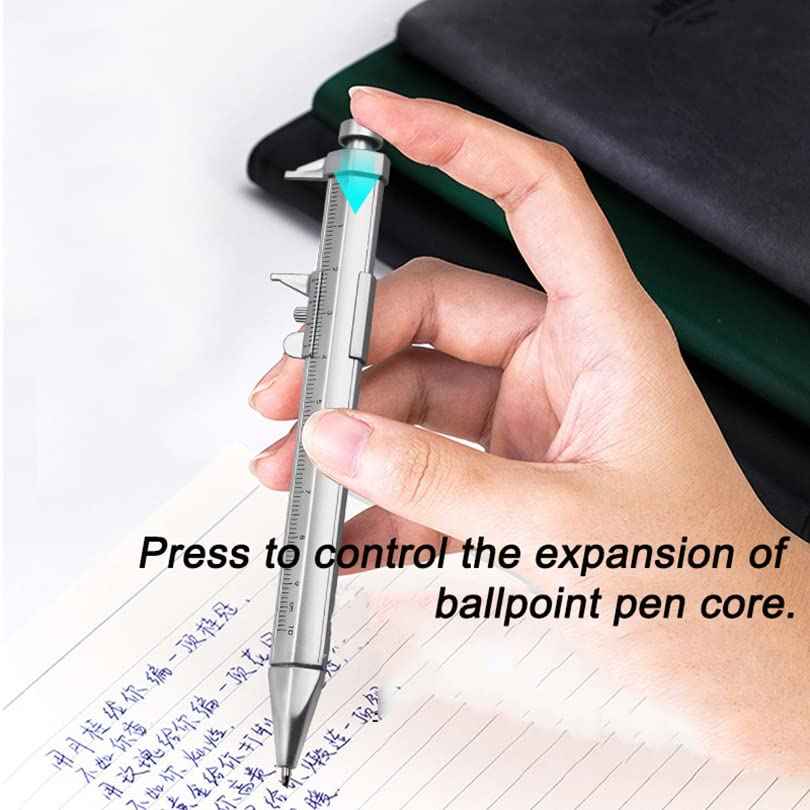 2in1 Vernier Caliper Ballpoint Pen Gadget for Woodworkers Carpenter 5 Pack - TTpen