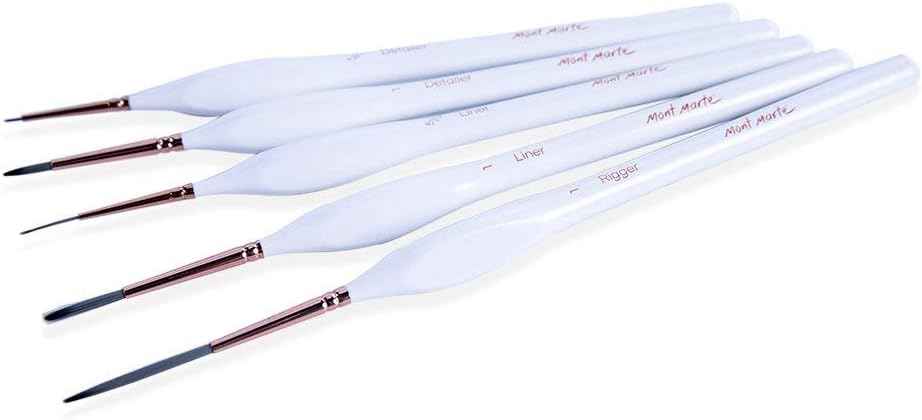 Mont Marte 5pcs Detailed Liner Artist Taklon Brush Set - TTpen