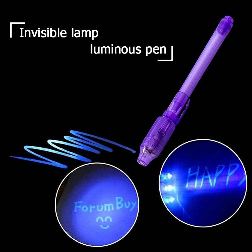 7pcs Invisible Ink Spy Pen with UV Light for Kids Secret Message - TTpen