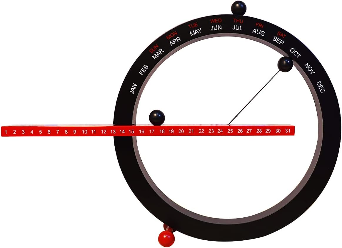 Desk 2024 Perpetual Calendar,Month Week Date Display