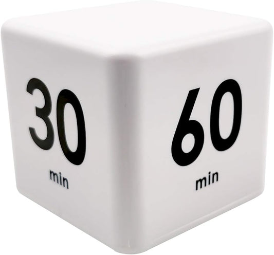 Cube Timer 15 20 30 60 Minutes Countdown White