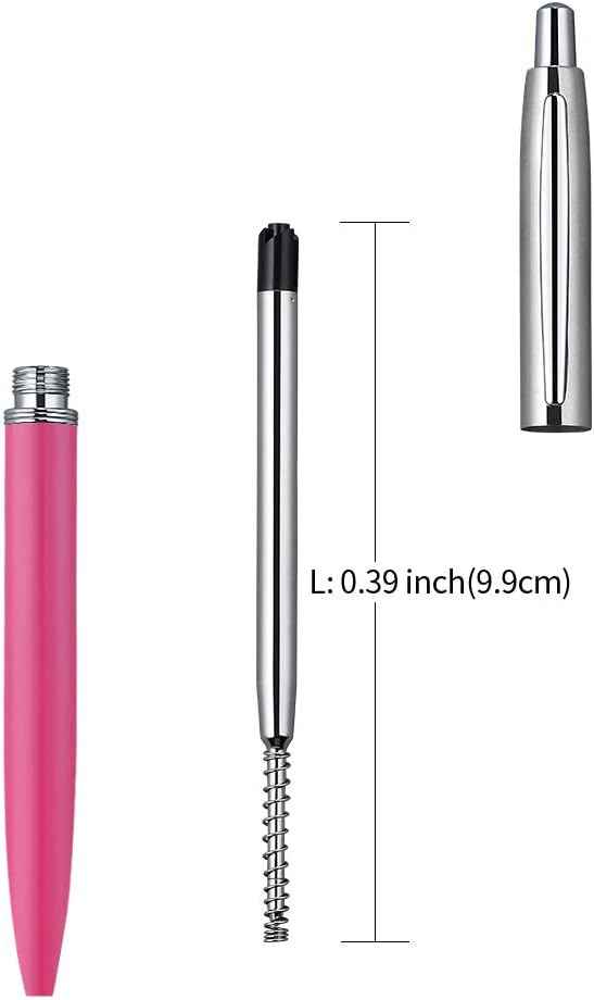 6pcs Ballpoint Pen Refills,1mm Medium Tip,Black Blue Red - TTpen