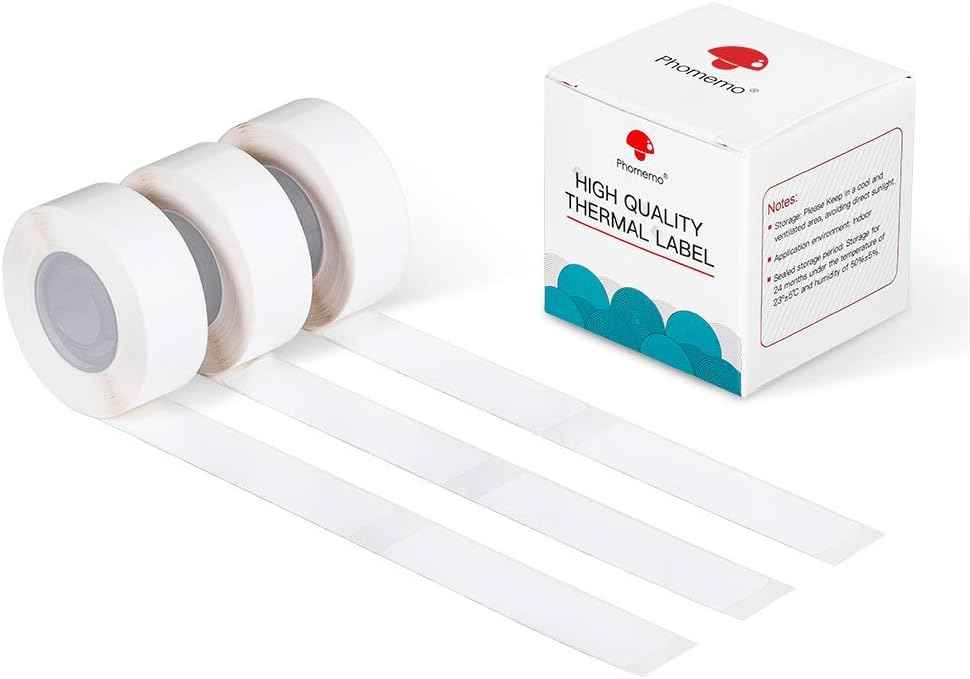 Phomemo D30 Adhesive White Label Paper (14mm X 60mm) - TTpen